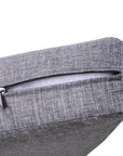 Aosom 5 Piece Outdoor Patio Rattan Wicker Curved Sectional Sofa with Coffee Table in Grey, image 6