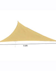Aosom 10ft Triangle Canopy Sun Shade Sail Canopy with Carrying Bag, image 9