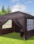 Aosom 10ft x 10ft Gazebo Canopy Portable Outdoor Folding Pop Up Tent, image 2