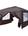 Aosom 10ft x 10ft Gazebo Canopy Portable Outdoor Folding Pop Up Tent, image 15