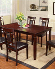 Brassex Inc. Kitimat 7 Piece Dining Set, image 1