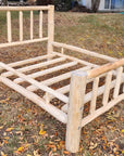 Canadian Log Furniture Traditional Solid Wood Log Cabin Bed Frame, image 2