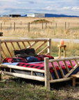 Canadian Log Furniture Yellowstone Solid Wood Log Cabin Bed Frame, image 1