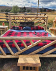 Canadian Log Furniture Yellowstone Solid Wood Log Cabin Bed Frame, image 2