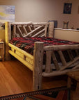 Canadian Log Furniture Yellowstone Solid Wood Log Cabin Bed Frame, image 4