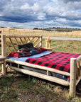 Canadian Log Furniture Yellowstone Solid Wood Log Cabin Bed Frame, image 5