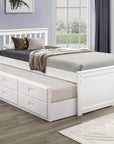 IFDC Red Deer Twin Size Captains Platform Bed with Twin Size Trundle, image 2
