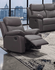 Levoluxe Aveon 38.5" Pillow Top Arm Reclining Chair in Leather Match, image 7