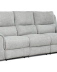 Levoluxe Sentinel 87.8" Power Reclining Sofa with Power Headrest in Tweed Ash Fabric, image 5