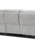 Levoluxe Sentinel 87.8" Power Reclining Sofa with Power Headrest in Tweed Ash Fabric, image 8