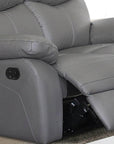 Levoluxe Aveon 3 Piece Pillow Top Arm Reclining Sofa, Loveseat and Chair Set in Leather Match, image 29
