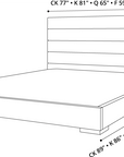 Modloft Prince Eco Pelle Leather Platform Bed, image 13