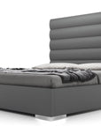 Modloft Prince Eco Pelle Leather Platform Bed, image 15