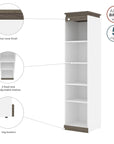 Modubox Orion 20"W Narrow Shelving Unit, image 9
