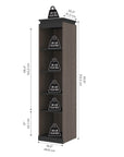 Modubox Orion 20"W Narrow Shelving Unit, image 25