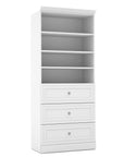 Modubox Versatile 36” Storage Unit with 3 Drawers White, image 2