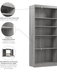 Modubox Pur 36" Closet Organizer Storage Unit, image 18