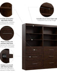 Modubox Pur 72W Closet Organization System with Drawers, image 7