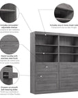 Modubox Pur 72W Closet Organization System with Drawers, image 22