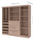 Modubox Pur 86“ Closet Organizer with Storage Cubbies, image 6