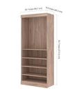Modubox Pur 36" Closet Organizer Storage Unit, image 12