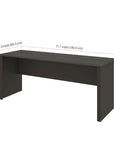 Modubox Prestige+ Narrow Desk Shell, image 4