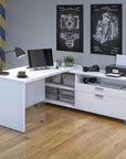 Modubox Pro Linea L Shaped Desk, image 1