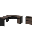 Modubox Connexion 2 Piece Set Including an L Shaped Desk and a Lateral File Cabinet, image 2