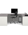 Modubox Connexion U Shaped Executive Desk with Lateral File Cabinet, image 11