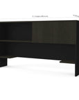 Modubox Pro Concept Plus Desk Hutch with Sliding Door Deep Grey & Black, image 2