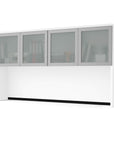 Modubox Pro Concept Plus Desk Hutch with Frosted Glass Doors, image 1