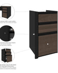 Modubox Connexion Add On Desk Pedestal with 3 Drawers, image 6