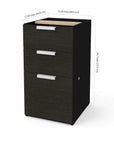 Modubox Pro Concept Plus Add on Desk Pedestal with 3 Drawers, image 3