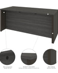 Modubox Prestige+ U Shaped Executive Desk with Pedestal, image 6