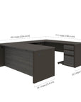 Modubox Prestige+ U Shaped Executive Desk with Pedestal, image 8