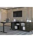 Modubox Pro Linea 2 Piece Set Including a Standing Desk and a Credenza, image 1