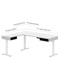 Modubox Pro Vega L Shaped Standing Desk, image 4