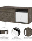 Modubox Pro Vega L Shaped Standing Desk with Credenza, image 18