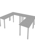 Modubox Universel 4 Piece Set Including 4 24″ × 48″ Table Desks with Square Metal Legs, image 27