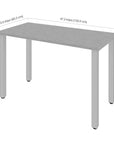Modubox Universel 24“ x 48“ Table Desk with Square Metal Legs, image 12