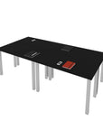 Modubox Universel 4 Piece Set Including 4 24″ × 48″ Table Desks with Square Metal Legs, image 13