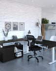 Modubox Viva 2 Piece Set Including an L Shaped Standing Desk and a Credenza, image 2
