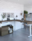 Modubox Viva 2 Piece Set Including an L Shaped Standing Desk and a Credenza, image 8