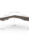 Modubox Viva 2 Piece Set Including an L Shaped Standing Desk and a Credenza, image 10