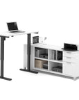 Modubox Pro Linea 2 Piece Set Including a Standing Desk and a Credenza, image 2