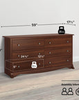 Modubox Sonoma 6 Drawer Dresser, image 17