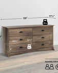 Modubox Sonoma 6 Drawer Dresser, image 29