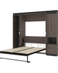 Modubox Orion 98"W Full Murphy Wall Bed with Narrow Storage Solutions, image 21