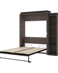 Modubox Orion Queen Murphy Wall Bed with Narrow Shelving Unit, image 20