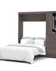 Modubox Nebula Full Murphy Wall Bed and Storage Unit with Drawers (84W), image 8